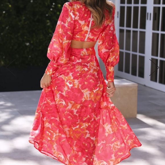 TALK LOUD MIDI DRESS FLORAL - Picture 3 of 6